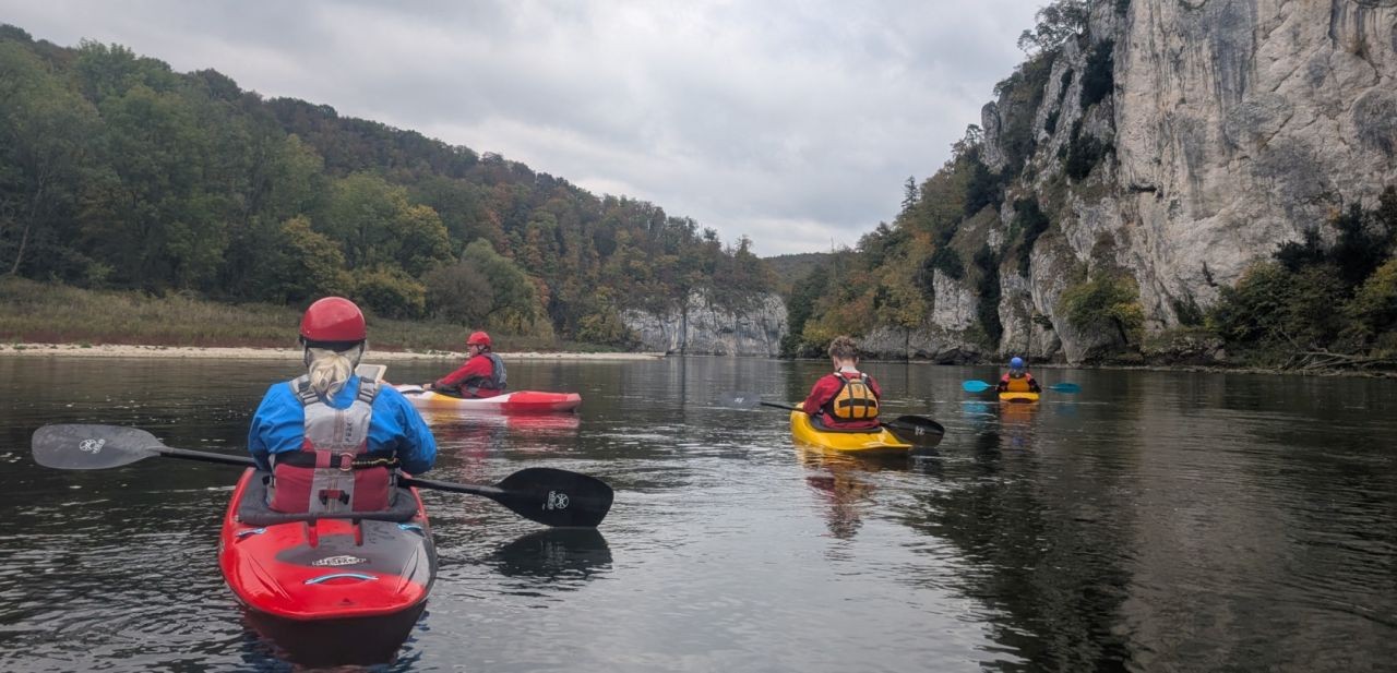 Abpaddeln auf der Donau